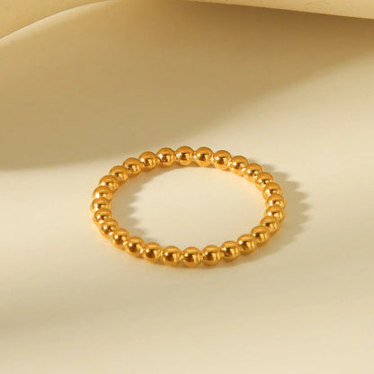 IG Style Geometric Titanium Steel Electroplating Rings