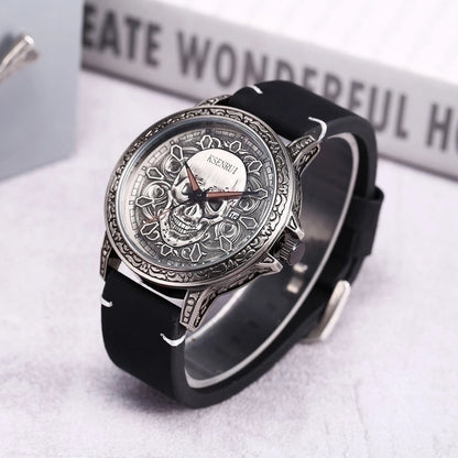 Casual Skull Buckle Quartz Men's Watches
