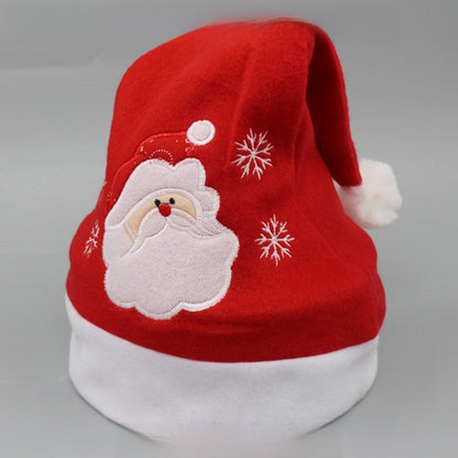 Creative Christmas Decorations Luminous Christmas Brushed Cloth Children's Hat Christmas Gift Cartoon Christmas Hat
