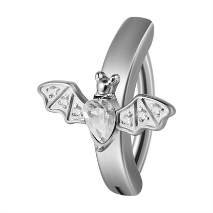 1 Piece Belly Rings Casual Hawaiian Tropical Flower Butterfly 304 Stainless Steel Inlay Zircon