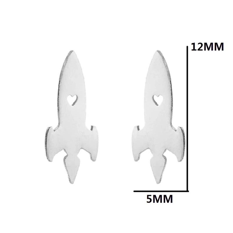 1 Pair Fashion Geometric Plating 304 Stainless Steel 18K Gold Plated Ear Studs