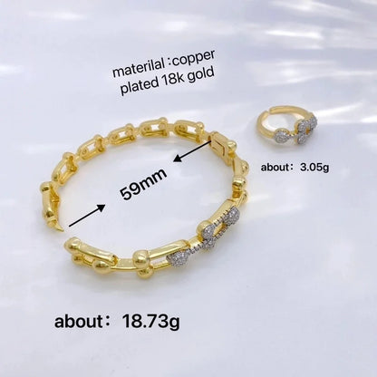 Vintage Style Classic Style Geometric Copper Mixed Metal Rings Bracelets