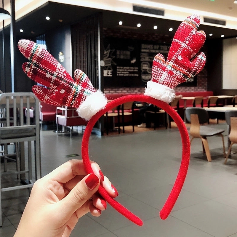 Christmas Nordic Style Cute Christmas Christmas Tree Santa Claus Antlers Flannel Holiday Shopping