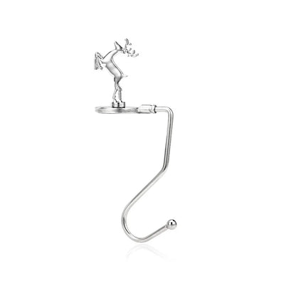 Amazon Popular Christmas Magnetic Hook Snowflake Christmas Hook Christmas Gift Metal Fireplace Socks Pendant