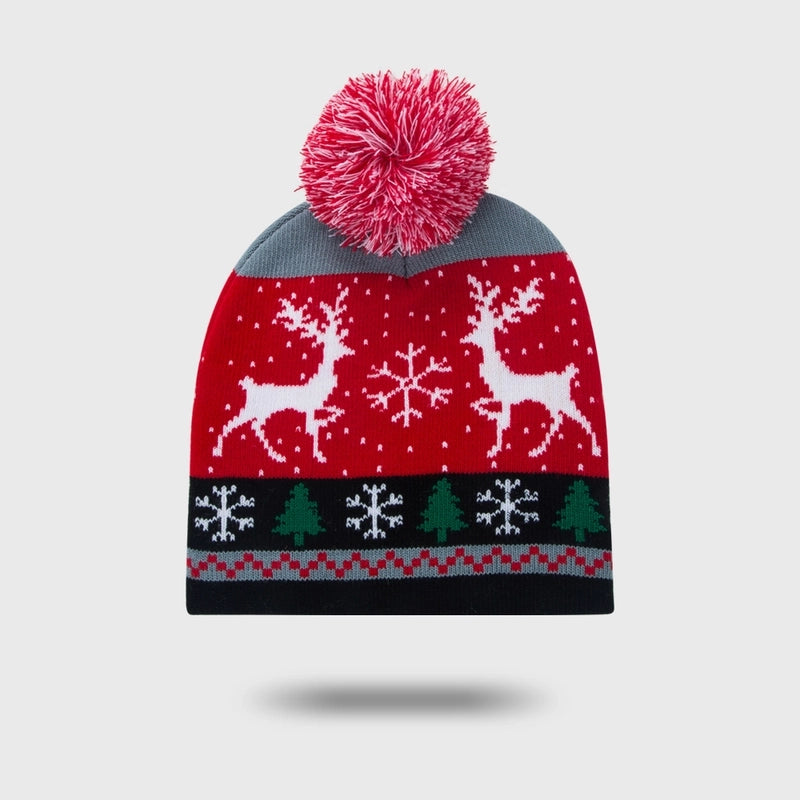 Children Unisex Cute Santa Claus Elk Wool Cap