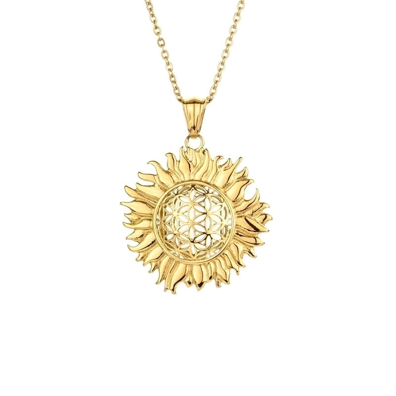 Casual Minimalist Life Tree 304 Stainless Steel Plating Pendant Necklace