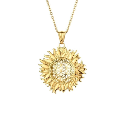 Casual Minimalist Life Tree 304 Stainless Steel Plating Pendant Necklace