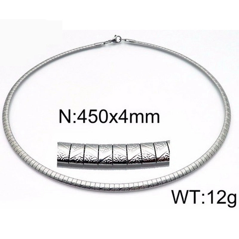 Titanium Steel 18K Gold Plated Fashion Plating Geometric Choker
