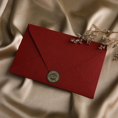 Linen Envelope Letter Paper Set Retro Love Letter Chinese Style Cowhide Special Paper Invitation Postcard Fire Paint Envelope