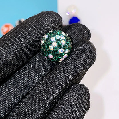 K16 Stars Diamond Ball Color Straight Hole Soft Clay Beads Mobile Phone Chain Bag Chain Diy Jewelry Accessories Beaded