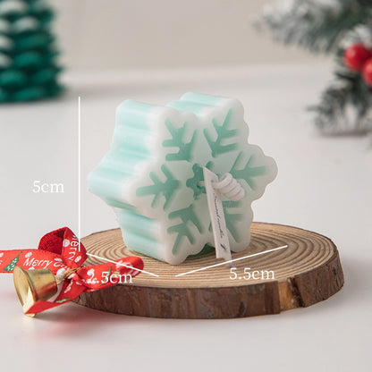 Christmas Minimalist Classic Style Snowflake Paraffin
