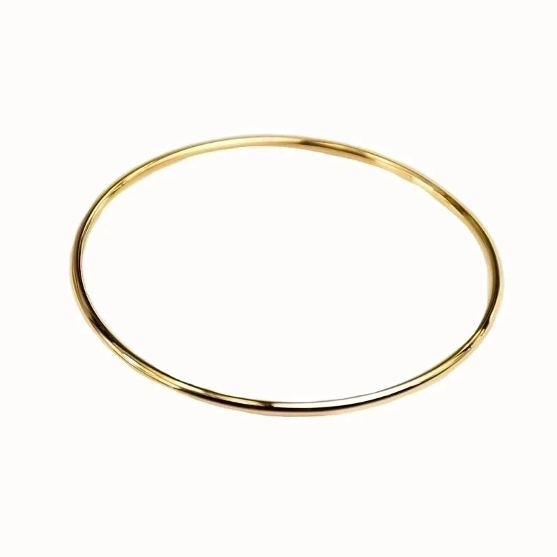 Minimalist Solid Color Stainless Steel Bangle In Bulk