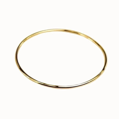 Minimalist Solid Color Stainless Steel Bangle In Bulk