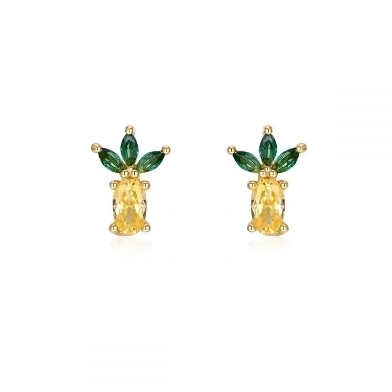 1 Pair Ig Style Minimalist Geometric Plating Inlay Copper Zircon 18k Gold Plated Drop Earrings