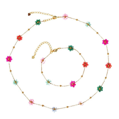 Moderate Luxury Little Daisy Flower Rose Petal Flower Copper Diamond Inlay Stud Earrings