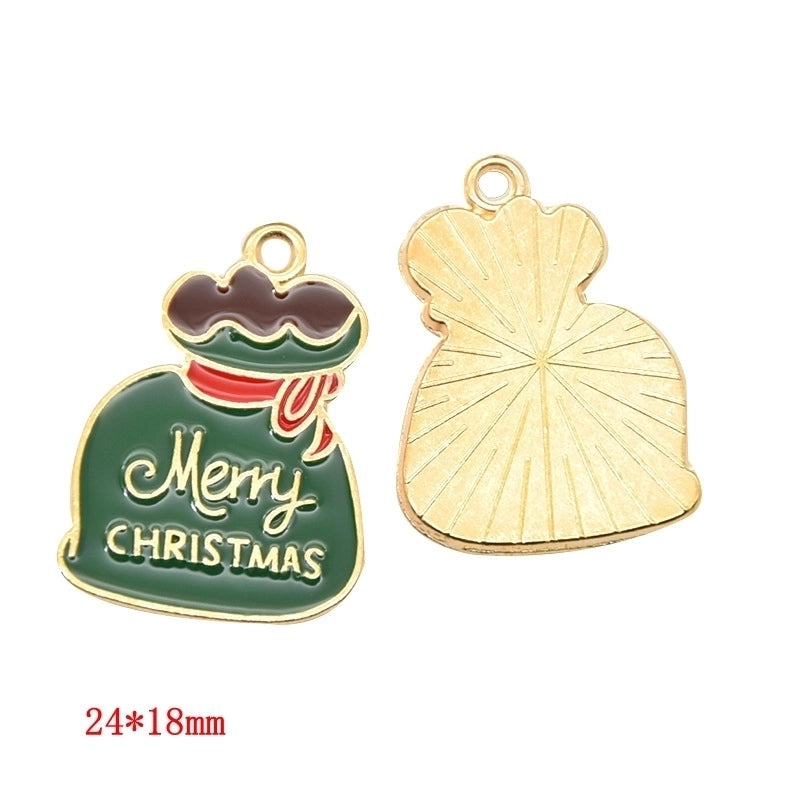1 Piece Alloy Christmas Tree Santa Claus Christmas Socks Pendant Jewelry Accessories