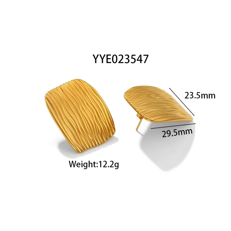 1 Pair IG Style Marine Style Modern Style Irregular Irregular Plating 304 Stainless Steel 316 Stainless Steel 18K Gold Plated Ear Studs