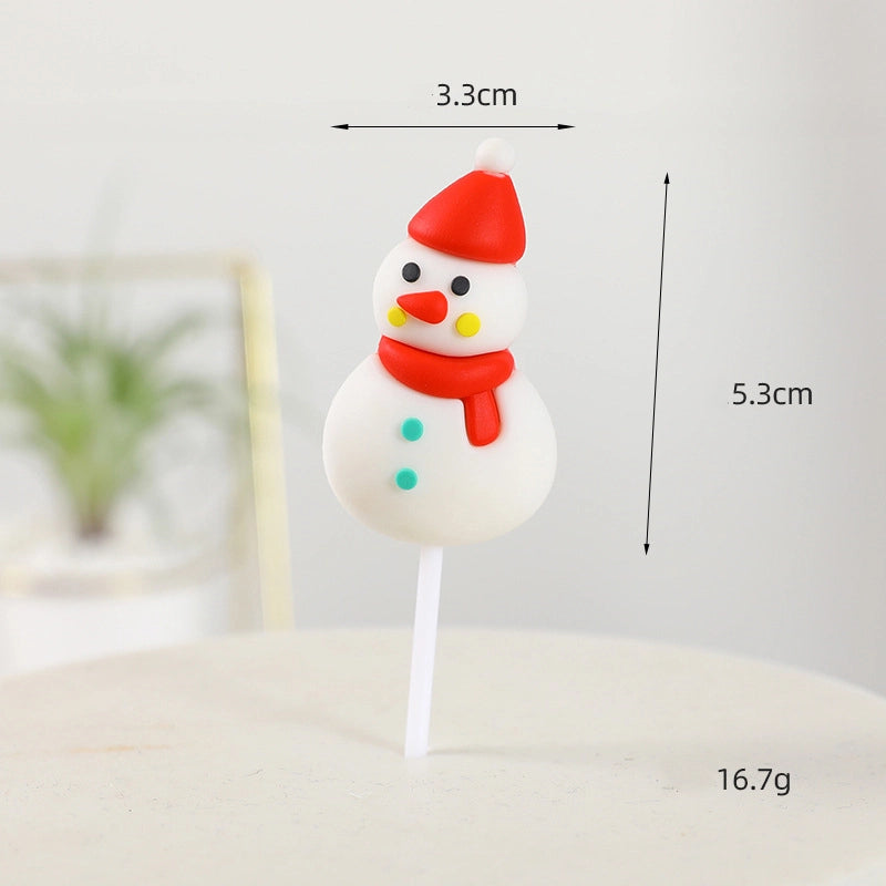 Christmas Santa Claus Soft Glue Party Cake Decorating Supplies