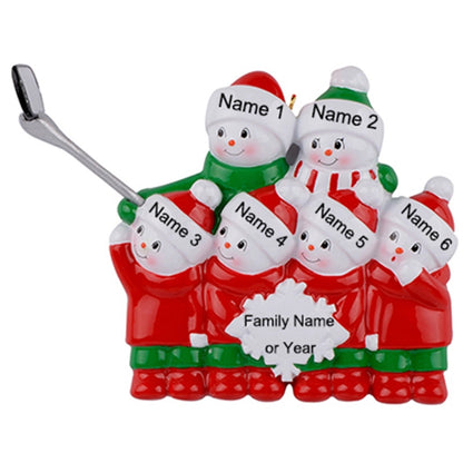 Christmas Cute Christmas Tree Bear Snowman Resin Party Hanging Ornaments