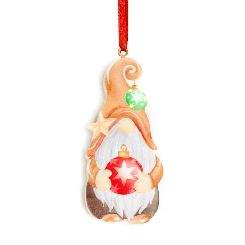 2022 New Christmas Resin Pendant Christmas Tree Decorations Small Charm Resin Elk Christmas Ornaments