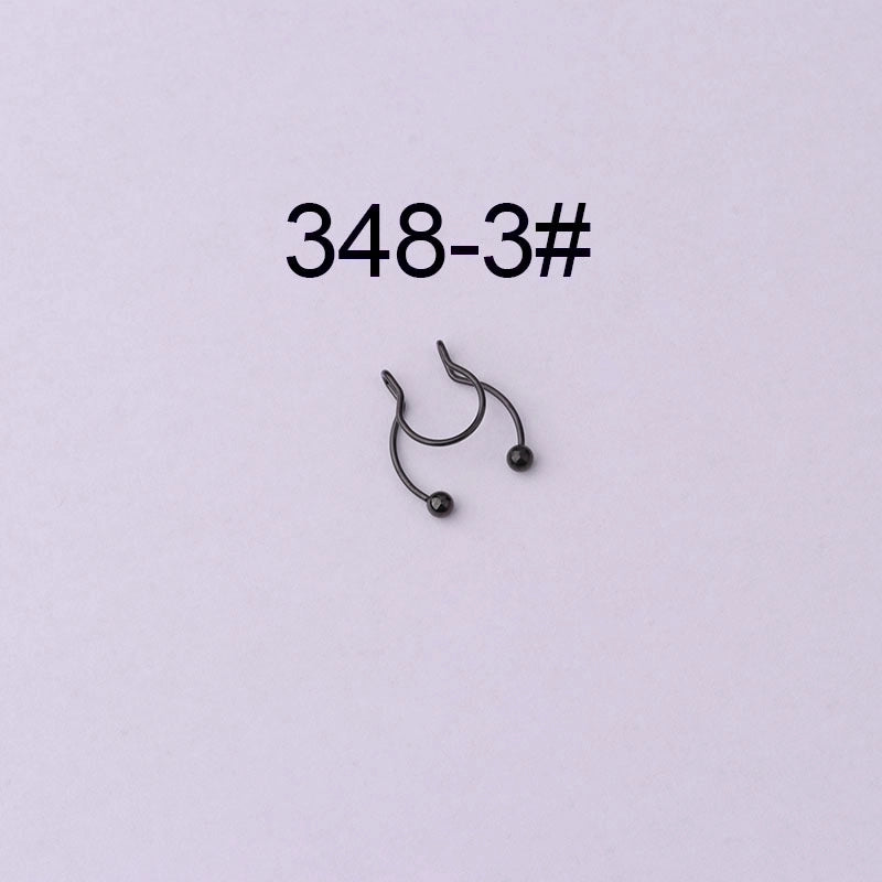 Nose Rings & Studs Geometric 316 Stainless Steel Plating