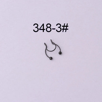 Nose Rings & Studs Geometric 316 Stainless Steel Plating