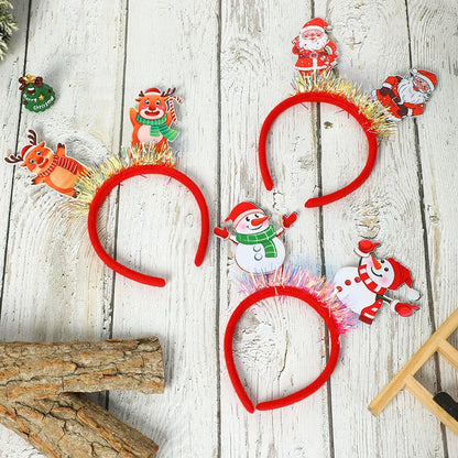 2 Pieces Christmas Headband Hair Accessories Party Christmas Costume Adult Children Christmas Headband Small Gift