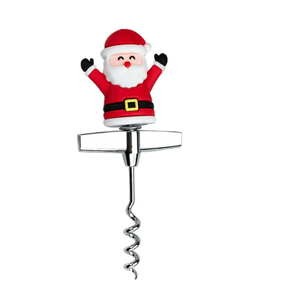 Christmas Cute Santa Claus Alloy Wine Stopper 1 Piece