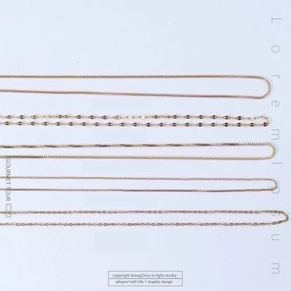 Titanium Steel Minimalist Plating Solid Color Necklace