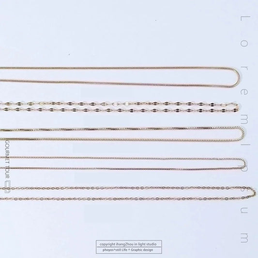 Titanium Steel Minimalist Plating Solid Color Necklace