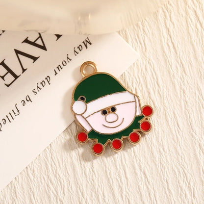 14*12mm 15 * 20mm Alloy Christmas Tree Bow Knot Snowman Pendant Jewelry Accessories