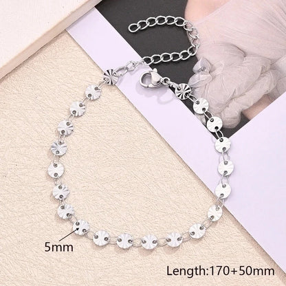 Best Seller In Europe And America 304 Stainless Steel Furnace Vacuum Plating Color Sequins Dripping Oil Hollow Love Butterfly Bracelet