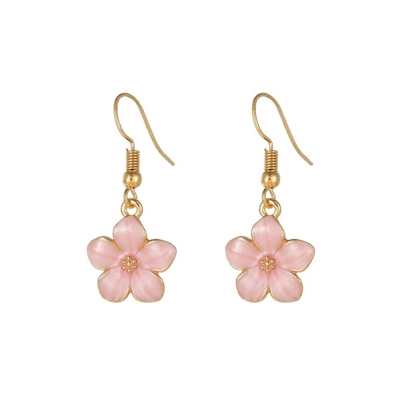 1 Pair Cute Lady Sweet Daisy Plating Copper Drop Earrings
