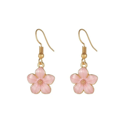 1 Pair Cute Lady Sweet Daisy Plating Copper Drop Earrings