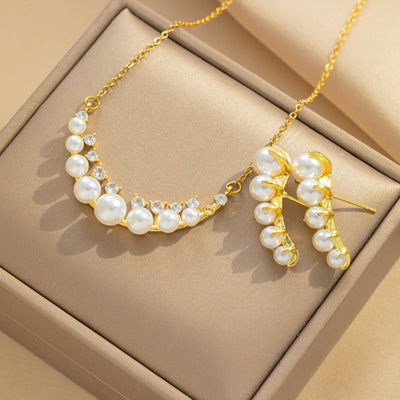 Minimalist Round Geometric Titanium Steel Electroplating Necklaces