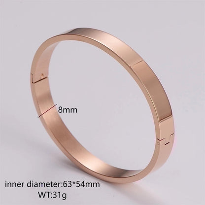 Minimalist Circle Stainless Steel Bangle In Bulk