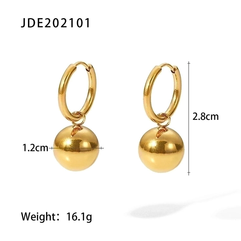 Casual Classic Style Geometric 304 Stainless Steel Plating Rings Earrings Necklace