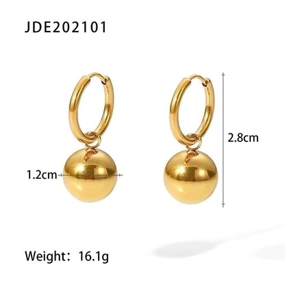 Casual Classic Style Geometric 304 Stainless Steel Plating Rings Earrings Necklace
