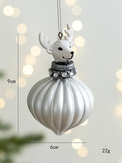 Christmas Minimalist Deer Glass Holiday Party Hanging Ornaments Decorations Hanging Ornaments