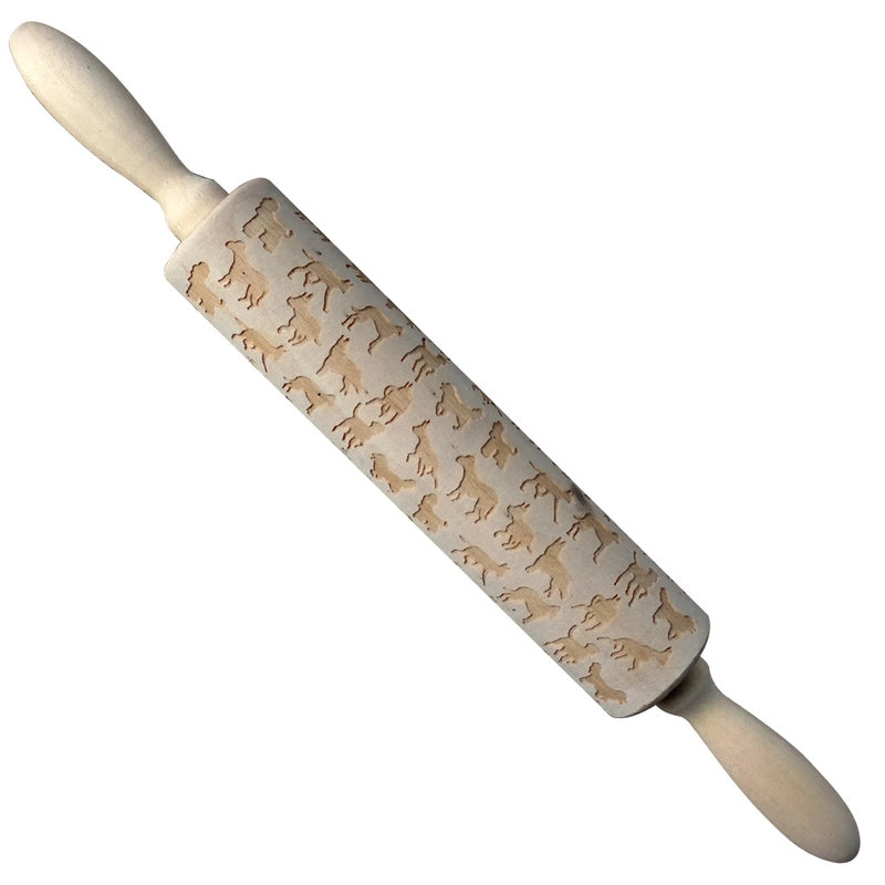 Christmas Cartoon Style Ethnic Style Elk Theaceae/Muhe Rolling Pin 1 Piece