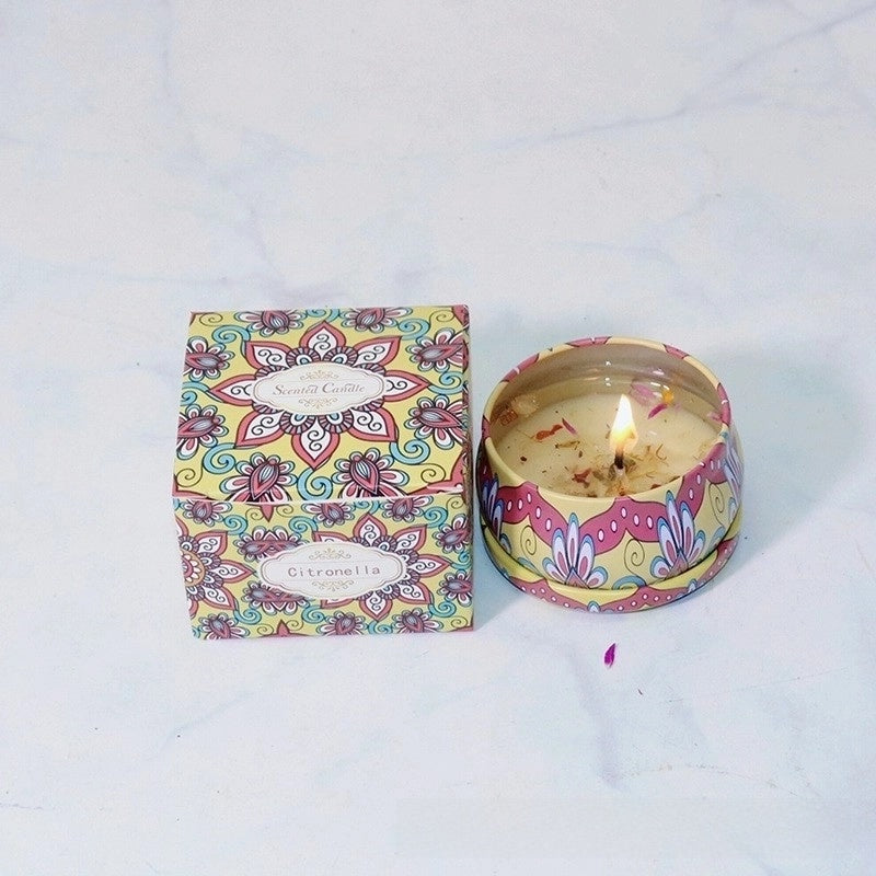 Christmas Fashion Santa Claus Contrasting Colors Flower Wax Metal