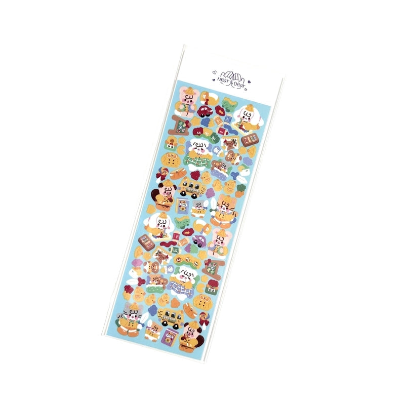 Cute Cartoon Animal Handbook Stickers