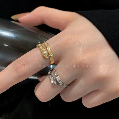 Minimalist Round Geometric Titanium Steel 18K Gold Plated Rings