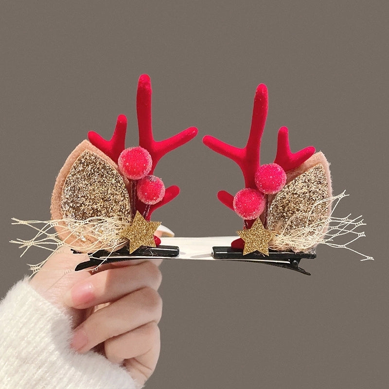 Christmas Fashion Antlers Plastic Festival