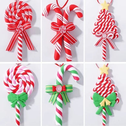 Christmas Fashion Candy Soft Clay Party Hanging Ornaments