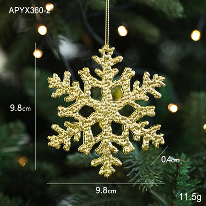 Christmas Elegant Lady Pastoral Star Elk Plastic Holiday Banquet Hanging Ornaments Decorations Hanging Ornaments