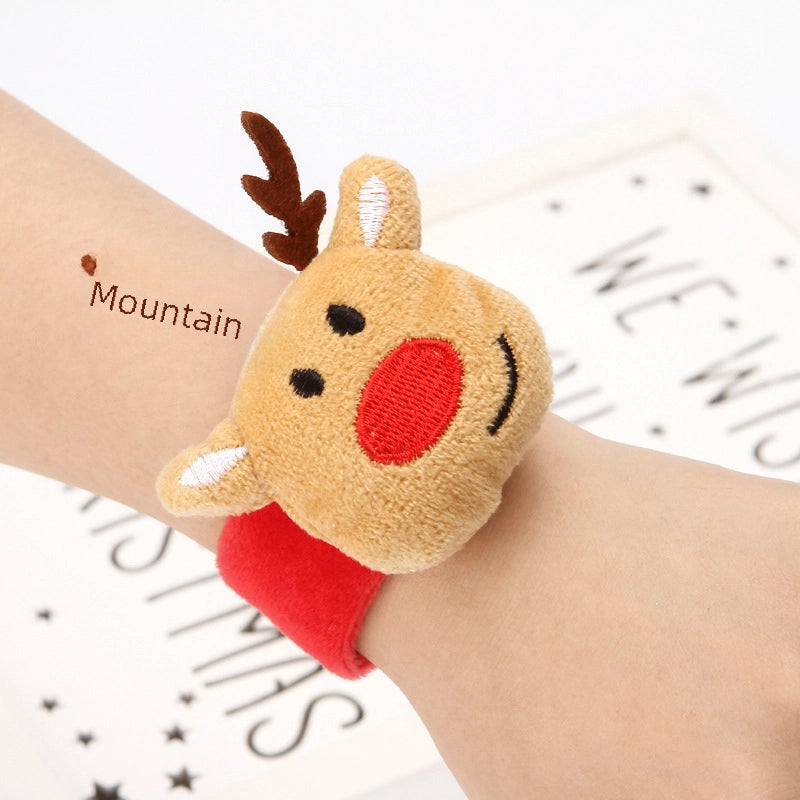 Christmas Snapping Ring Bracelet Clapping Ring Old Man Elk Adult Children Christmas Gift 2024 Christmas Decorations