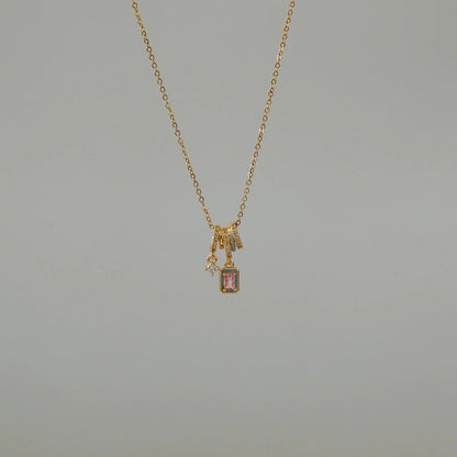 Sweet Commute Sunflower Heart Shape 304 Stainless Steel Zircon 16K Gold Plated 18K Gold Plated Stainless Steel Necklaces