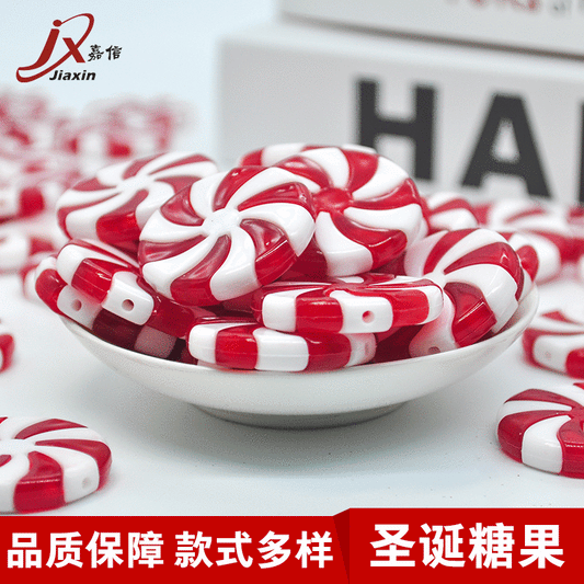 2 Pieces Christmas Decoration Candy Real Sugar Cane Christmas Tree Pendant Diy Light String Accessories