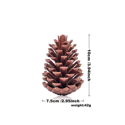Christmas Decorations Christmas Tree Pine Cone Pendant High Simulation Pine Cone Wreath Decoration 13cm American Pine Cone